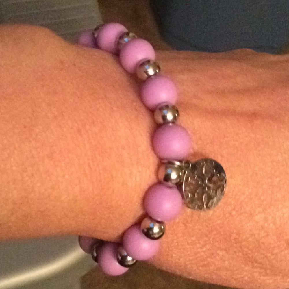 RUSTIC CUFF XS purple stretch bracelet, new / NFS, keeping - Picture 5 of 8
